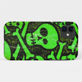 Funny Skull #2 iPhone Case (Achterkant (horizontaal))