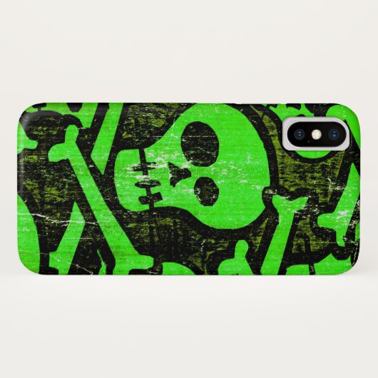 Funny Skull Case-Mate iPhone Case (Achterkant (horizontaal))
