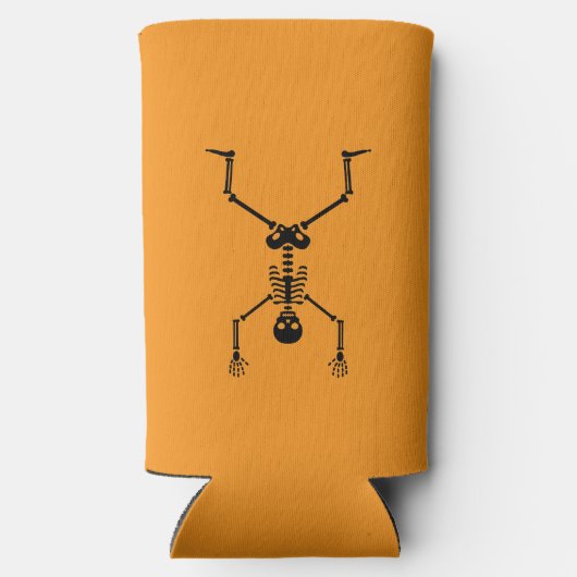 Funny skull doing handstand seltzer blikjeskoeler (Achterkant)