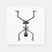 Funny skull doing handstand servet (Voorkant)