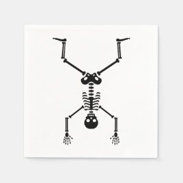 Funny skull doing handstand servet