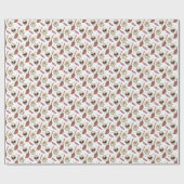 Funny Skull Halloween, Witchy Magic Sticks Wrappin Cadeaupapier (Vlak)