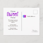 Funny Skull Head Budget New Home Googly Eyes Briefkaart (Achterkant)