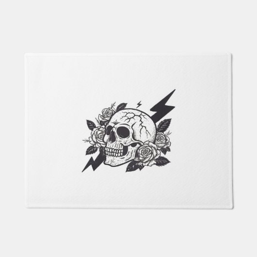 Funny Skull Lover Deurmat (Voorkant)