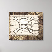 Funny Skull Stamp 2 Canvas Afdruk (Voorkant)