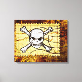 Funny Skull Stamp 2 Canvas Afdruk (Voorkant)