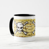 Funny Skull Stamp 3 Mok (Voorkant links)