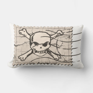 Funny Skull Stamp 4 Kussen