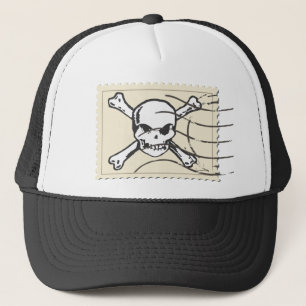 Funny Skull Stamp 4 Trucker Pet