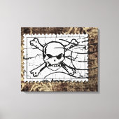 Funny Skull Stamp Canvas Afdruk (Voorkant)