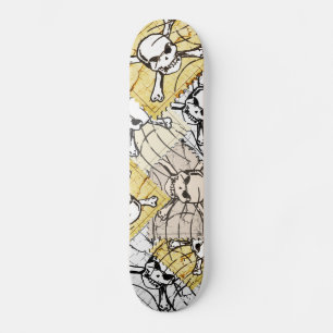 Funny Skull Stamp Persoonlijk Skateboard