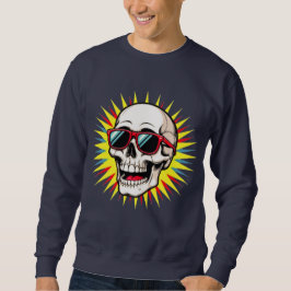 **Funny Skull With Sunglasses – Cartoon Laughing S Trui