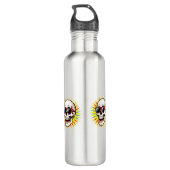 **Funny Skull With Sunglasses – Cartoon Laughing S Waterfles (Achterkant)