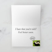 Funny Skunk Feel Better Kaart (Binnen)