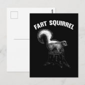 Funny Skunk Joke Squirrel Pun Briefkaart (Voorkant / Achterkant)
