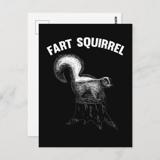 Funny Skunk Joke Squirrel Pun Briefkaart (Voorkant / Achterkant)