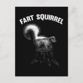 Funny Skunk Joke Squirrel Pun Briefkaart (Voorkant)