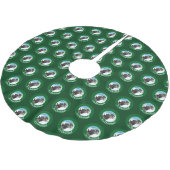 Funny Skunk On A Sled It's Christmas! Cartoon Kerstboom Rok (Gekanteld)