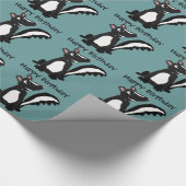 Funny Skunk Primitive Art Cadeaupapier (Hoek)