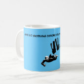 Funny sky diving koffiemok (Voorkant links)