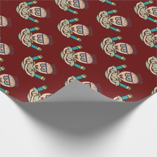 Funny Skydiving Cadeaupapier (Hoek)