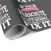Funny Skydiving Gift Hilarious Skydiver Parachute Cadeaupapier (Rol Hoek)