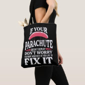 Funny Skydiving Gift Hilarious Skydiver Parachute Tote Bag (Dichtbij)
