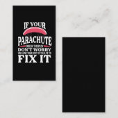 Funny Skydiving Gift Hilarious Skydiver Parachute Visitekaartje (Voorkant / Achterkant)