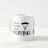 Funny Skydiving mok koffie (Voorkant links)