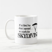 Funny Skydiving mok koffie (Links)