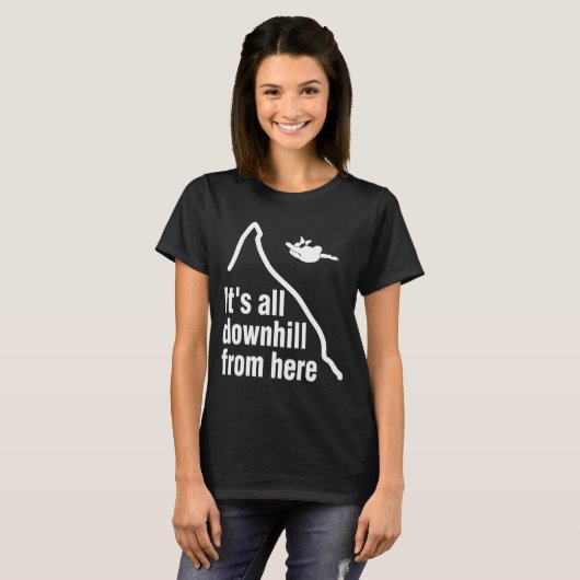 Funny Skydiving Skydiver T-shirt (Voorkant volledig)