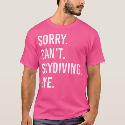 Funny Skydiving T-shirt (Voorkant)