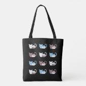 Funny slaapcat citeert II Tote Bag (Achterkant)