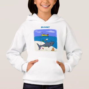 Funny slaapshark and Fishing cartoon