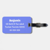 Funny slaapshark and Fishing cartoon Bagagelabel (Achterkant horizontaal)