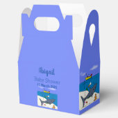 Funny slaapshark and Fishing cartoon Bedankdoosjes (Geopend)