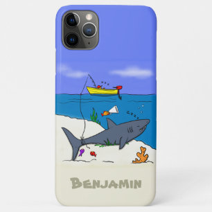 Funny slaapshark and Fishing cartoon Case-Mate iPhone Case
