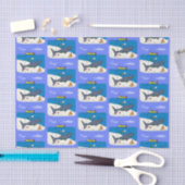 Funny slaapshark and Fishing cartoon Tissuepapier (Craft)