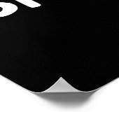 Funny Slak Pun Dark BG Poster (Hoek)