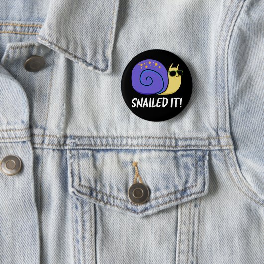 Funny Slak Pun Dark BG Ronde Button 5,7 Cm (In situ)