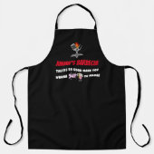 Funny Slap Yo Mama Personalized Barbecue Schort (Voorkant)