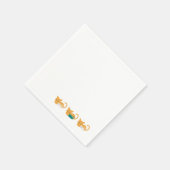 Funny Slapende Cat Art III Servet (Hoek)