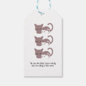 Funny Slapende Kat Pun en Art I Cadeaulabel (Voorkant)