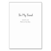 Funny Slapende Kat Pun en Art II Kaart (Achterkant)