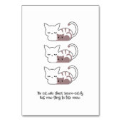 Funny Slapende Kat Pun en Art II Kaart (Voorkant)