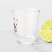 Funny Slapende Kat Pun en Art II Shot Glas (Rechts)