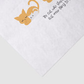 Funny Slapende Kat Pun en Art III Tissuepapier (Detail)