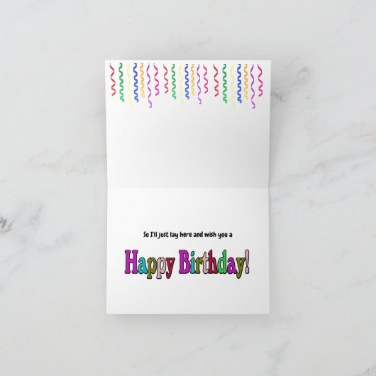 Funny Slaping Sloth Birthday Kaart (Binnen)