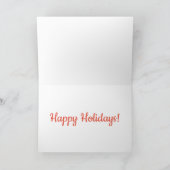 Funny Sled Dog-kerstCartoon Feestdagen Kaart (Binnen)