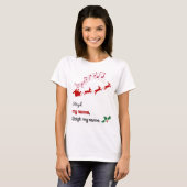 Funny slee mijn naam kerst shirt Kerstman slee (Voorkant volledig)